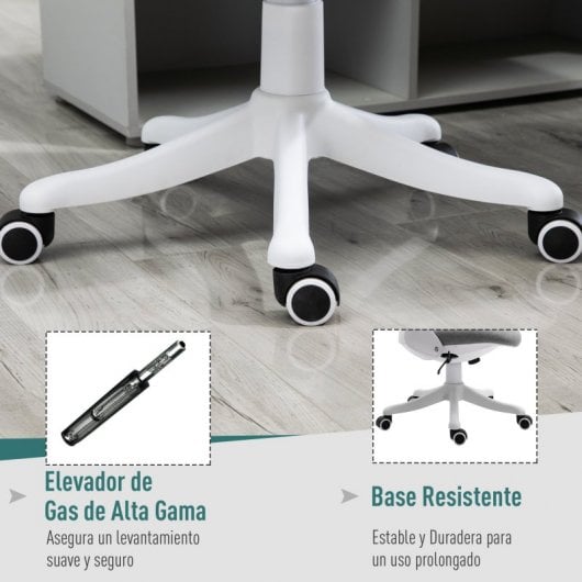 Vinsetto Silla de Oficina Gris