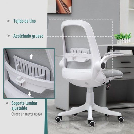 Vinsetto Silla de Oficina Gris