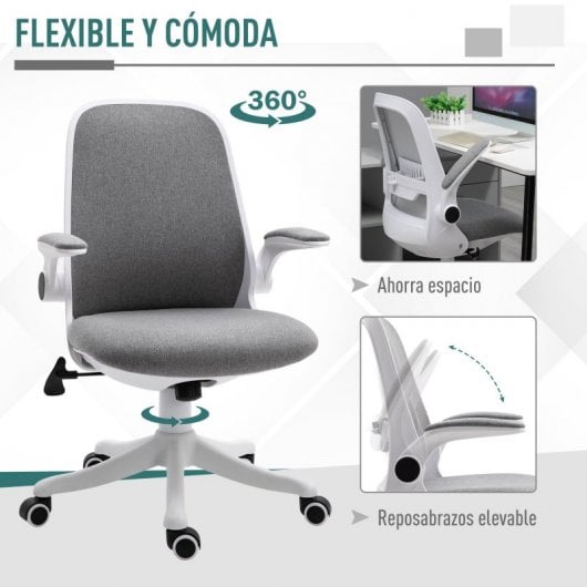 Vinsetto Silla de Oficina Gris