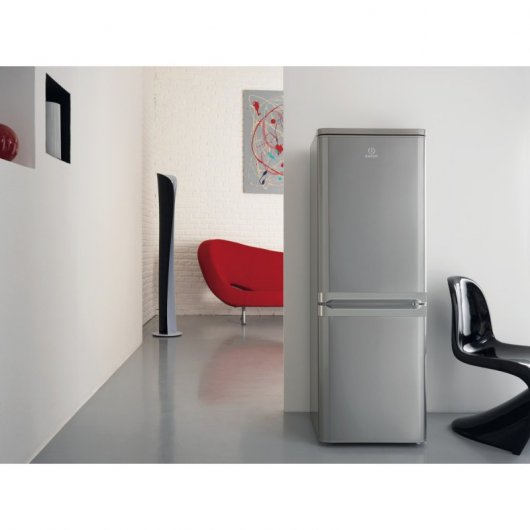Indesit CAA 55 NX 1 Frigorífico Combi F Acero Inoxidable
