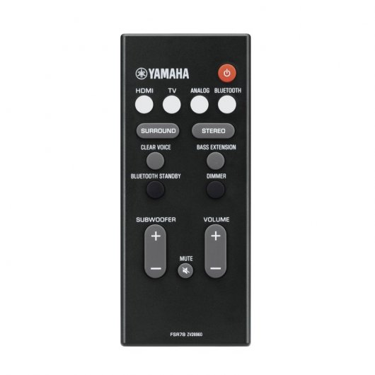 Yamaha YAS-107 Barra de Sonido Bluetooth 120W Negra