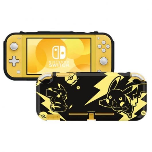 Hori Duraflexi Carcasa Pikachu Black & Gold para Nintendo Switch Lite