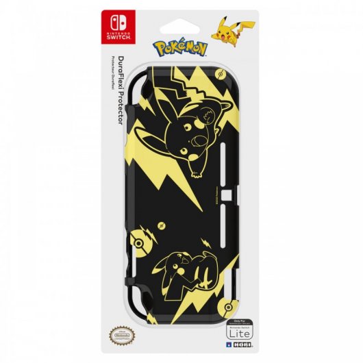 Hori Duraflexi Carcasa Pikachu Black & Gold para Nintendo Switch Lite