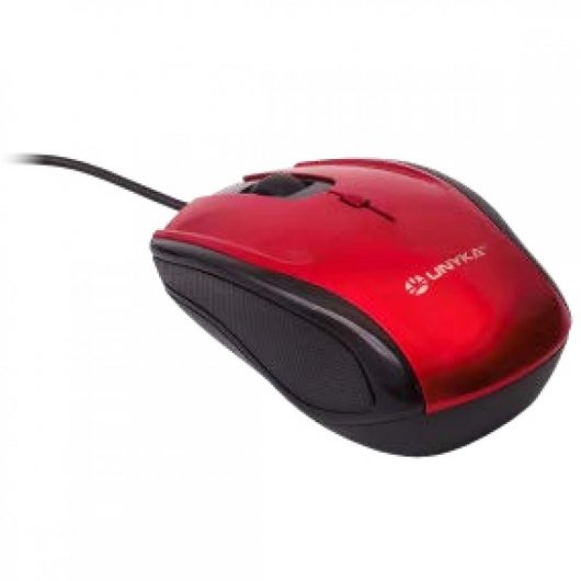 UNYKAch UK A800 Mini Rato 1600DPI Vermelho