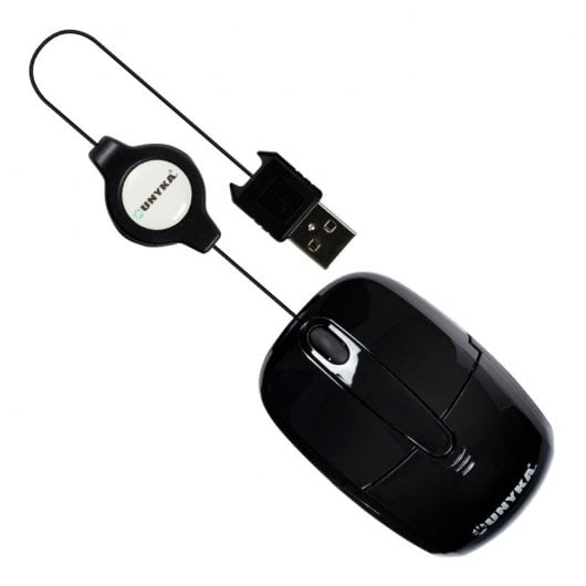 UNYKAch UK1021 Mini Ratón 1600DPI Negro