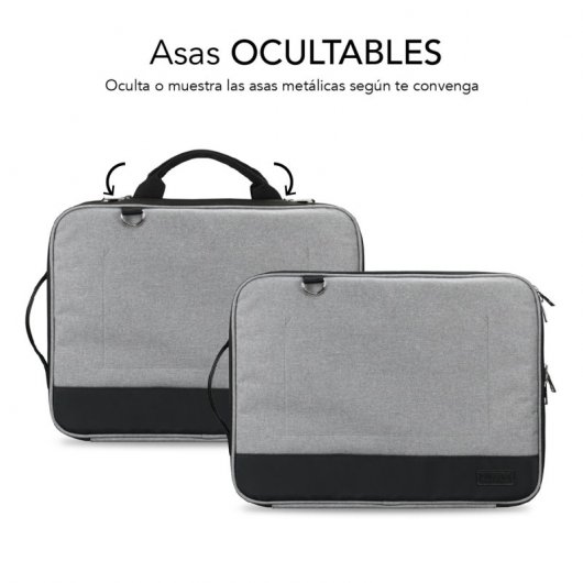Subblim Advance Aktentasche für Laptops bis 14 Zoll, Grau