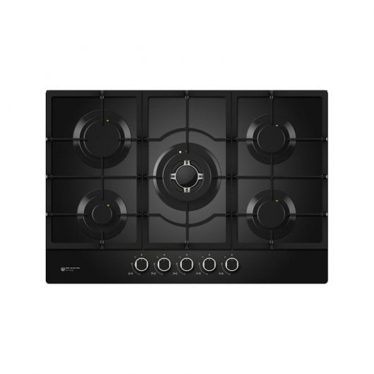 EAS Electric EMH750CGB Encimera de Gas 5 Zonas 75cm Cristal Negro