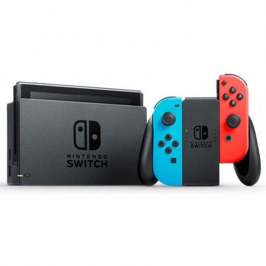 Nintendo Pack Switch Azul Neón/Rojo Neón V2 + Mario & Sonic en los Juegos Olímpicos Tokyo 2020