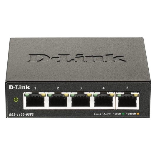 D-Link DGS-1100-05V2 5-Port RJ45 Gigabit Switch
