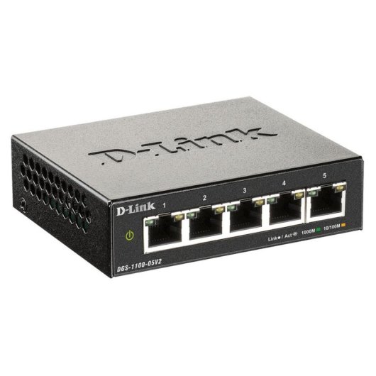 D-Link DGS-1100-05V2 5-Port RJ45 Gigabit Switch