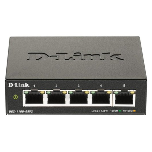 D-Link DGS-1100-05V2 5-Port RJ45 Gigabit Switch