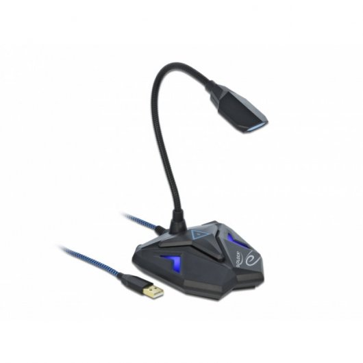 Delock Micrófono para Gaming USB Negro