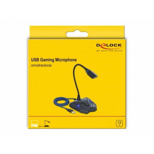 Delock Microfono da gioco USB Nero