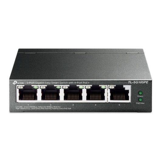Switch TP-Link TL-SG105PE 5 Ports Gigabit 4 PoE+ Easy Smart