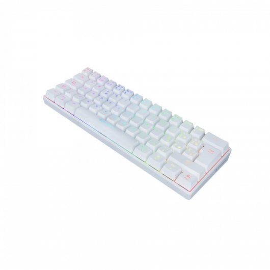 Newskill Pyros Ivory Teclado Mecánico 60% Gaming RGB Inalámbrico Switch Red Outemu