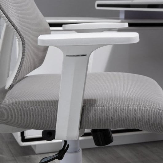 Vinsetto Silla de Oficina Ergonómica y Ajustable Gris
