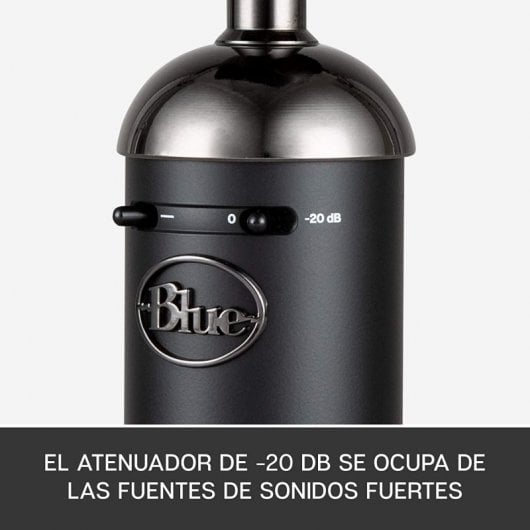 Blue Microphones Spark Blackout SL Micrófono XLR de Condensador para Grabación Profesional y Streaming