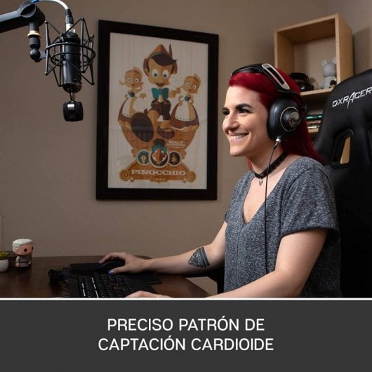 Blue Microphones Spark Blackout SL Micrófono XLR de Condensador para Grabación Profesional y Streaming