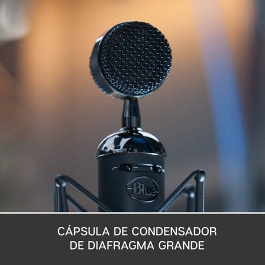 Blue Microphones Spark Blackout SL Micrófono XLR de Condensador para Grabación Profesional y Streaming