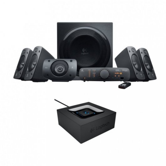 Logitech Speaker System Z906 500W 5.1 THX Digital + Adaptador de Audio Bluetooth