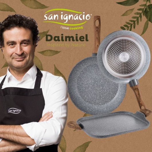 San Ignacio Daimiel Set 2 Sartenes de Aluminio 18/26cm + Asador Grill 35.5cm