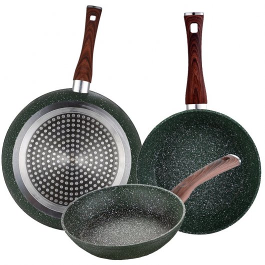 San Ignacio Ordesa Set 3 Sartenes de Aluminio 18/22/26cm