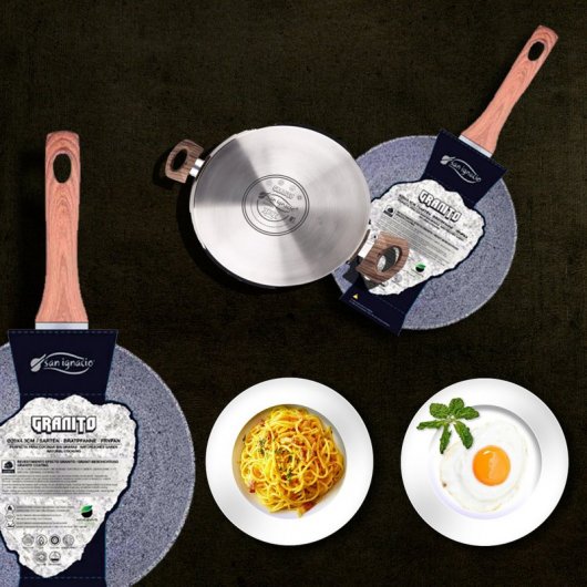 San Ignacio Granito Sartén de Aluminio 26cm