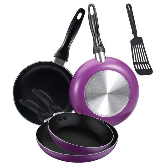 San Ignacio Toledo Bateria de Cocina 4 Ollas + 4 Sartenes + Espátula