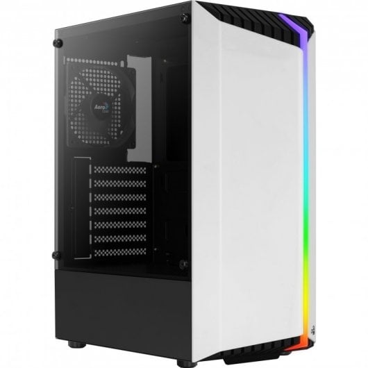 Aerocool Bionic V1 RGB Cristal Templado USB 3.0 Blanca