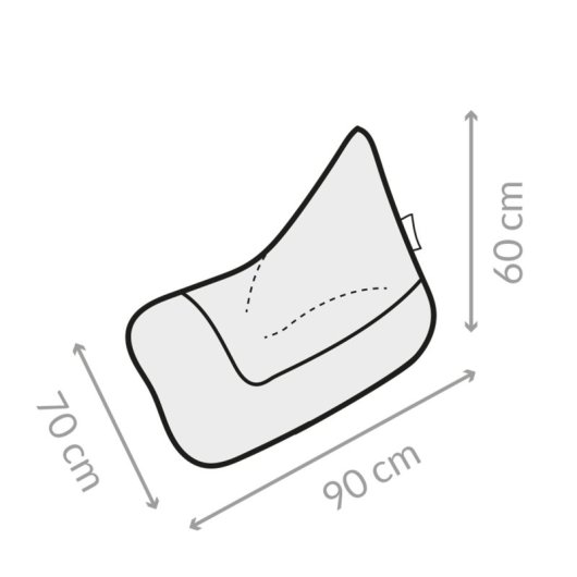 Happers Puff Gamer Pirámide Indoor Gris