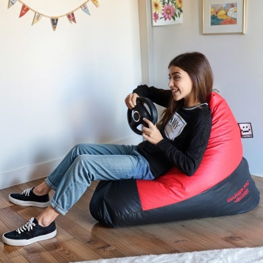 Happers Puff Gamer Pirámide Indoor Rojo