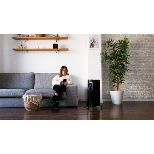 Radiateur à Huile Cecotec ReadyWarm 7000 Touch - 1500 W, Connecté Wi-Fi, écran Tactile - Chauffage Rapide 15 M²