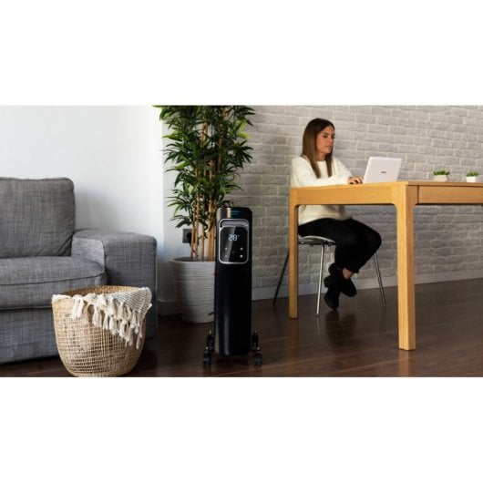 Cecotec ReadyWarm 9000 Touch Connected Black Radiador de Aceite 9 Elementos 2000W