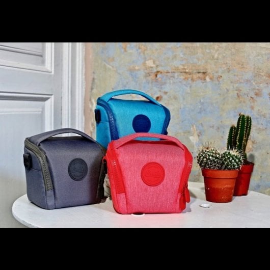 Borsa per fotocamera blu Smile Smart Tiny Bag