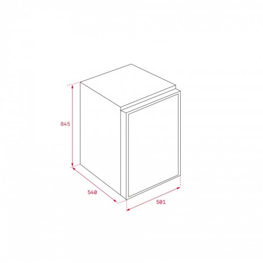 Teka TS1 135 Frigorífico Una Puerta A++ Blanco