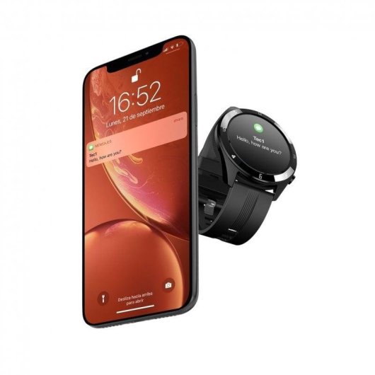 Watchuu Round Series 3 Reloj Bluetooth Negro