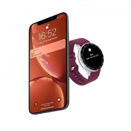 Watchuu Round Series 5 Reloj Bluetooth Morado