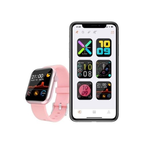 Watchuu X Series Bluetooth 41mm TFT Rosa Impermeabile IP67 Monitoraggio SpO2 Pressione