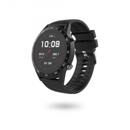 Unotec Round Series 6 Bluetooth 44mm Écran IPS Noir Étanche IP68 Fréquence Cardiaque