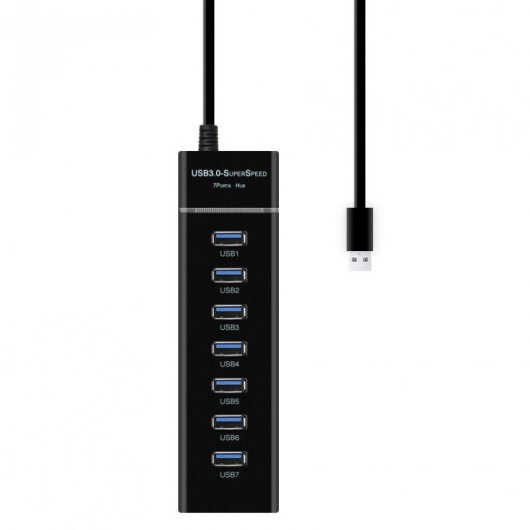 Unotec Hub de 7 Puertos USB 3.0