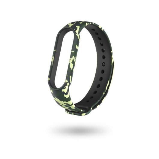 Nueboo Correa de Silicona Army Verde para Xiaomi Mi Band 5/6/7/Amazfit 5