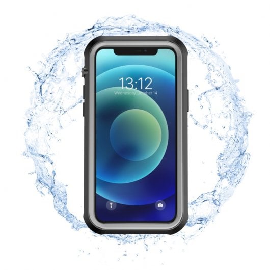 Nueboo Funda Waterproof Negra para iPhone 12 Mini