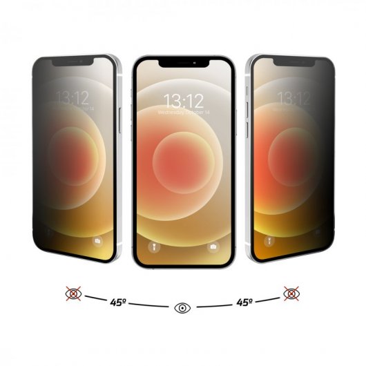 Nueboo Protector Cristal Templado Privacidad iPhone 12/12 Pro