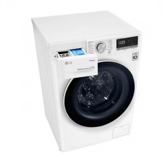LG F4DN4008S1W Lavasecadora Carga Frontal 8Kg/5Kg E Blanca