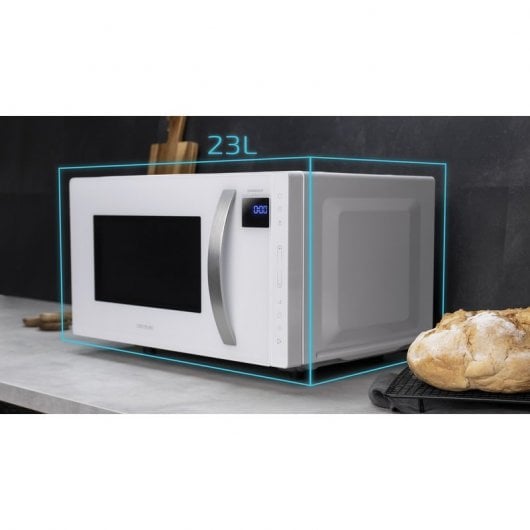 Cecotec GrandHeat 2300 Flatbed Touch White Microondas 23L 800W Blanco