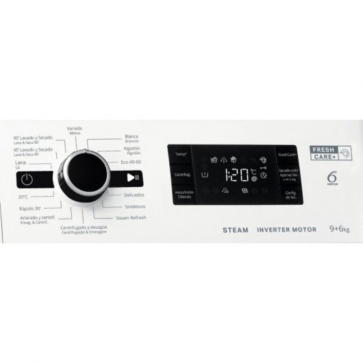 Whirlpool FWDG 961483 WBV SPT N Lavasecadora Carga Frontal 9Kg/6Kg D Blanca