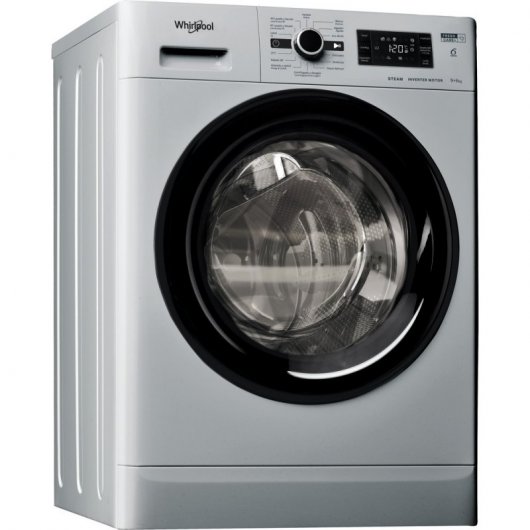 Whirlpool FWDG 961483 SBV SPT N Lavasecadora Carga Frontal 9Kg/6Kg D Plata
