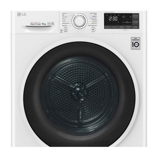 LG RH90V5AV6Q Secadora Bomba de Calor de Carga Frontal 9Kg A++ Blanca