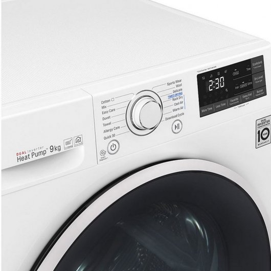 LG RH90V5AV6Q Secadora Bomba de Calor de Carga Frontal 9Kg A++ Blanca