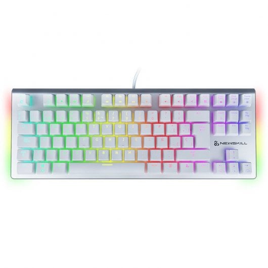 Newskill Serike TKL Ivory Red Teclado Mecánico Gaming Full RGB Switch Red